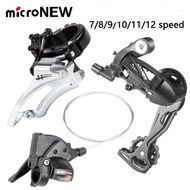 MicroNew Bicycle Shifter 3x7/8/9/10/11/12 All Speed Trigger Rapidfire Shifter Lever 3x9S 3 x 11Speed