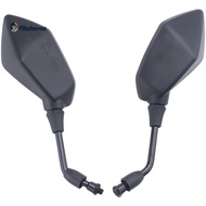 Universal 2Pcs Motorcycle Big Size Rear View Mirror Black Motorcycle Motorbike Chrome Scooter Rearvi
