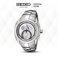 Seiko Sportura Kinetic Chronograph SNL043P1 SNL043 Sapphire Stainless