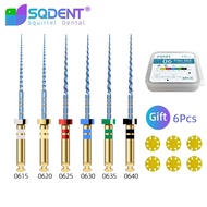 SQDENT Dental Nickel-Titanium Rotary Files NiTi Endo Files Endodontic Rotary Files Heat-Activated En