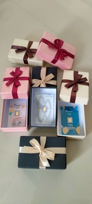 Gift Box Kotak Kado Penyimpanan Logam Mulia Emas Mini Antam