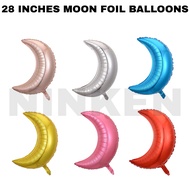 28 Inches Moon Foil Balloons Belon Foil Bulan 28 Inci