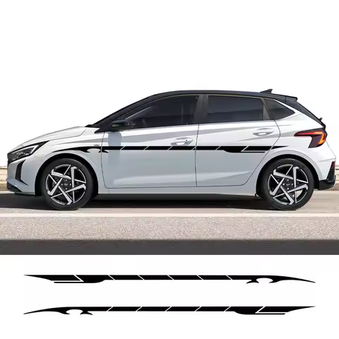 Car Door Car Stickers Vinyl Decorative Stickers Stripe Decorative Decals For Hyundai i20 WRC N Line 