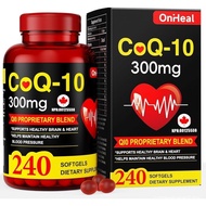 CoQ10 Supplement 300mg - Enhanced CoQ10 Nutritional Supplement with Coenzyme Q10 for Heart Health, E