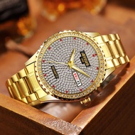 Luxury Fully Automatic Non-mechanical Watch Imported Movement Men's Watch Fashion Diamond Encrusted Luminous Waterproof