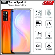 Tempered Glass Tecno Spark 5 Spark 5 Pro Anti Gores Pelindung Layar Clear Kaca