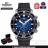 [Official Warranty] Tissot T120.417.17.041.00 Men's Seastar 1000 Chronograph Quartz Diver Rubber Strap WatchT1204171704100 (watch for men / jam tangan lelaki / tissot watch for men / tissot watch / men watch)