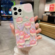 Casing Compatible For OPPO A55 A54 A53 A32 A33 2020 A53S 4G A11S 2022 A92 A72 A52 A5 A3S A9 A5 2020 Phone Case With Wallet Holder Card Back Cover Soft Tulip Butterfly Mobile Cases