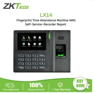 ZKTeco Lx14 Fingerprint Time Attendance Machine With Self-Service-Recorder Report Office Equipment