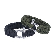 Survival Bracelet  Paracord Woven Gear Hiking for Camping
