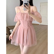 游泳衣女连体裙式泳装女孩2025新款