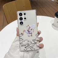 Một mảnh Luffy với khung mát mẻ Anime Chống Sốc Ốp lưng cho Samsung s25ultra s23ultra s22ultra s25ed