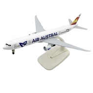 Air Austral B777 Diecast Boeing Model Aircraft Airplane Collection with Landing Gears 8 Inches 20 cm