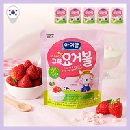 [Ildong Foodis] Iam Greek Yogurt Ball Strawberry Flavor 5 Packs Kids Snack