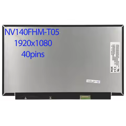 14.0"inch Laptop LCD Touch Screen NV140FHM-T05 B140HAK02.3 FRU: 5D10V82347 for Lnovo ThinkPad X1 Car