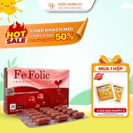 Fe Folic Lipofer Organic Iron Pills - Nourishes Blood, Reduces Anemia, For Women & Pregnant Women, P