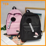Korean Style Backpack for Teen Girls | Beg Sekolah Gaya Korea Remaja Perempuan Warna Solid & Ringkas
