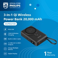 Philips 20000mAh Magnetic Wireless Charge Powerbank 22.5W Fast Charge (DLP9521CB/00)