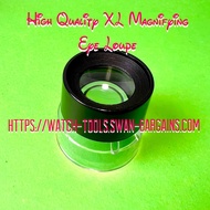 10x Good Quantity XL Single Len Eye Loupe Magnifying Tool for Ease of Fine Print Text Reading