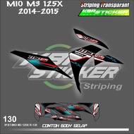 MIO M3 125X 2014 - 2015 MOTORCYCLE STRIPING STICKERS yamaha mio M3 125X 2014 - 2015 - COLOR GRAPHIC 