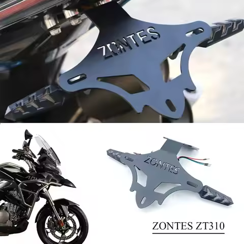 Fit ZONTES ZT310 Rear Taillight License Plate Holder License Plate Light Turn Signal For ZONTES 310T