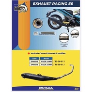 ESPADA RACING EXHAUST Y15ZR E6 32MM CUTTING STANDARD WITH EXHAUST COVER