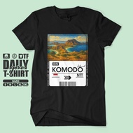 KOMODO ISLAND NTT INDONESIA Premium Distro T-Shirt - Komodo ISLAND Unisex Adult Vacation Travel Shir