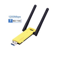 Wireless WiFi ADAPTER 1200 Mbps Dual Band 5 GHz 2.4 802.11ac RTL8812BU Chipset Aerial Dongle Network