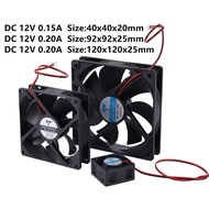 DC 12V/ 0.20A/0.15A 40-92-120Mm  Brushless Quiet Fan Oily Blower Micro Centrifugal Fans Cooling Indu
