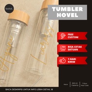 Bottle by DOT Tumbler Hovel Glass 500 ML Custom Hovel Tumbler/ Tumbler Gift/