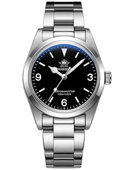 Addiesdive 36mm Mens Watches, Japan VH31 Quartz Movement Sport Watch Domed Crystal Wrist Watches 100