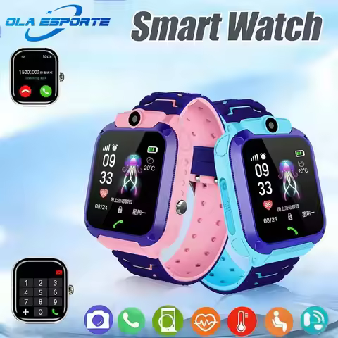 GPS Tracking Waterproof Watch Mini Smart Children's Watch 2G Sim Card Call Camera Watch Birthday Gif