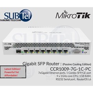CCR1009-7G-1C-PC MikroTik Gigabit Router 8 Port SFP MPLS Cloud Silent