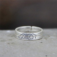 cincin batu lelaki cincin silver 925 original lelaki cincin lelaki Simple Silver Jewelry S925 Sterli