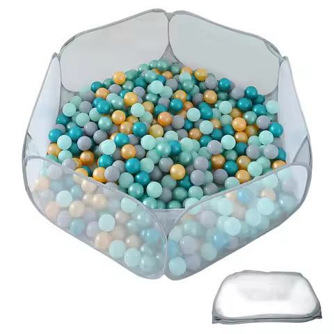 Baby Ocean Ball Pool Cute Children Ball Pit Easy Folding Toddler Ocean Ball Play Pool Indoor Outdoor