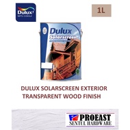 1L ICI DULUX Solarscreen Transparent Exterior Wood Finish / Cat Kayu [VARIOUS COLOUR]