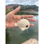 GANTUNGAN Amigurumi Whale Crochet Keychain | Knitted Whale Keychain