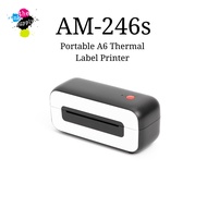 Portable A6 Thermal Label Printer for Address, AWB, and Packaging Labels – AM-246S [theinksupply]