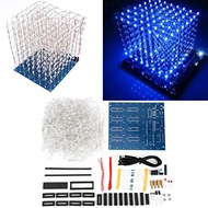 3D LED Cube Light Cube Kit 8x8x8 cm LED Light Group Cube DIY Kit Luminous Cube for Kids/Teenager Lea