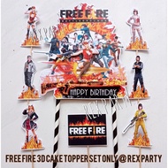 Free Fire Cake Topper Set 3D Free Fire Cake Topper/ Free Fire Cake Topper Garena Free Fire Cake Deco