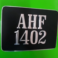 NOMBOR PLATE MOTOR KETUK (STICKER DEPAN SAMA DESIGN)