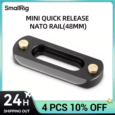 SmallRig DSLR Camera Rig Mini Quick Release NATO Rail (48mm) For Nato Handle EVF mount attach 2172B