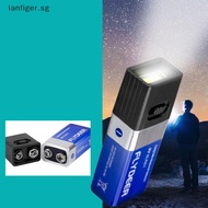LL 9V Battery Flashlight 9V LED Key Light 6F22 Battery COB Outdoor Lighting Work Light Battery Not I