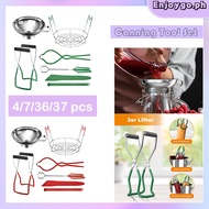 37Pcs Canning Supplies Starter Kit Canning Tools Set Stainless Steel Canning Set with Canning Rack