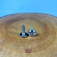 100 PCS Yamaha L4 CHROME Body Bolts 5x16 Mio J Lama Sporty NMAX Aerox Soul GT Lexy Jupiter Burhan Ve