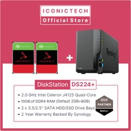 WhatsApp0193710000 Diskstation 8TB~32TB Synology DS224+ 10GB DDR4 Ram Nas Enclosure Kits or as5402T 
