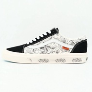 SEPATU SNS SNEAKERSNSTUFF X VANS OLD SKOOL VAULT OG BLACK WHITE