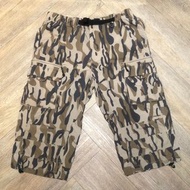 Columbia 00s Titanium Cropped Pants 迷彩多口袋七分褲