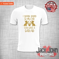 [CAT007] CAT'S LOVER TSHIRT / UNISEX TEE 100% COTTON