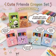 Crayon Capybara Panda Set Kid Art Crayons Set 8pcs colors Cartoon krayon warna box art color paintin